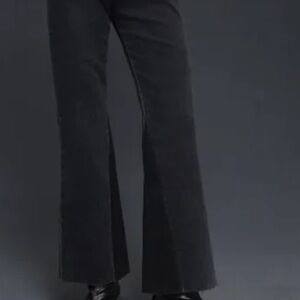 ASKK NY Women’s Black Flare Wide-Leg Jeans - Classic High-Waist Style,